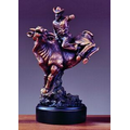 Bull Rider bronze Figurine - 13"H X 8.5"W